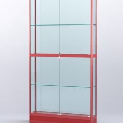 Витрина АЛПРО №4-200-2 (задняя стенка - стекло), Красный