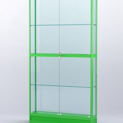 Витрина АЛПРО №4-200-2 (задняя стенка - стекло), Зеленый