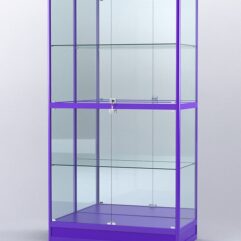 Витрина АЛПРО №4-500-3 (задняя стенка - зеркало), Фиолетовый