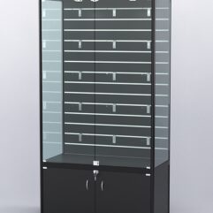 Витрина АЛПРО №5-500 (задняя стенка - экономпанель), Черный