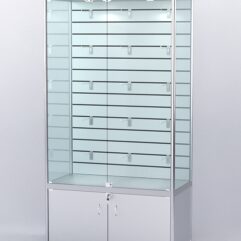Витрина АЛПРО №5-500 (задняя стенка - экономпанель), Серебрянный