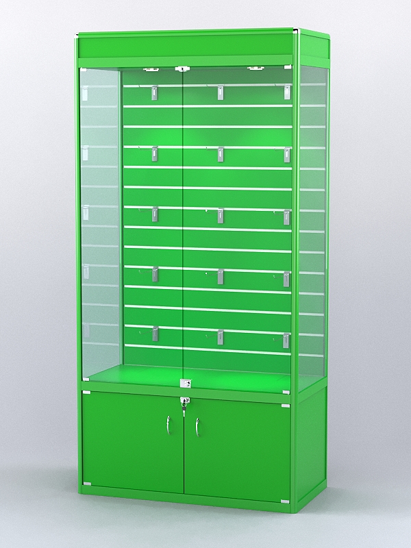 Витрина АЛПРО №5-500 (задняя стенка - экономпанель), Зеленый