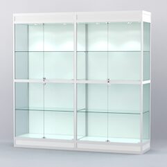 Витрина АЛПРО №3-2м-500-1 (задняя стенка - ДВП), Белый