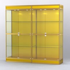 Витрина АЛПРО №3-2м-500-1 (задняя стенка - ДВП), Золотой