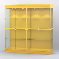 Витрина АЛПРО №3-2м-500-1 (задняя стенка - ДВП), Желтый