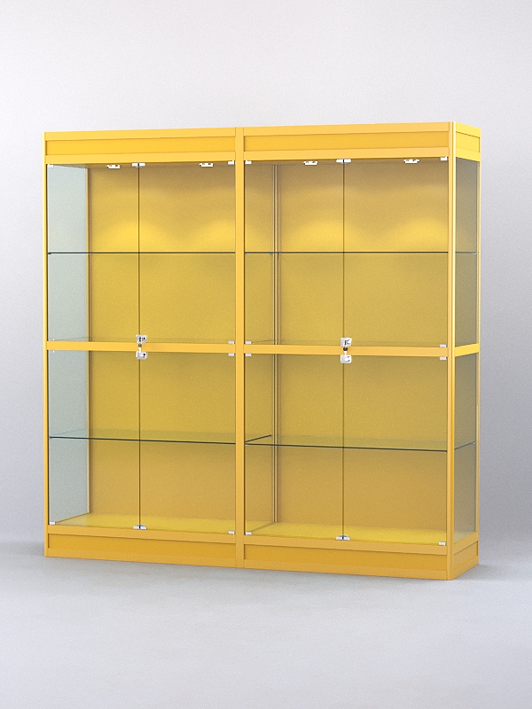 Витрина АЛПРО №3-2м-500-1 (задняя стенка - ДВП), Желтый