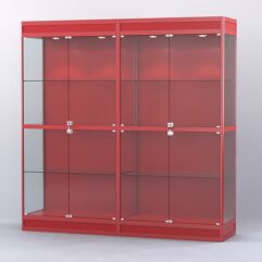 Витрина АЛПРО №3-2м-500-1 (задняя стенка - ДВП), Красный