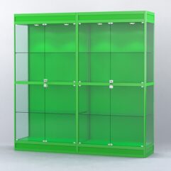Витрина АЛПРО №3-2м-500-1 (задняя стенка - ДВП), Зеленый