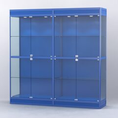 Витрина АЛПРО №3-2м-500-1 (задняя стенка - ДВП), Синий