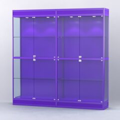 Витрина АЛПРО №3-2м-400-1 (задняя стенка - ДВП), Фиолетовый