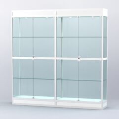 Витрина АЛПРО №3-2м-400-2 (задняя стенка - стекло), Белый