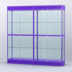 Витрина АЛПРО №3-2м-400-2 (задняя стенка - стекло), Фиолетовый