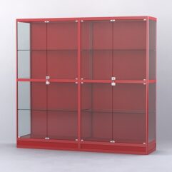 Витрина АЛПРО №4-2м-500-1 (задняя стенка - ДВП), Красный