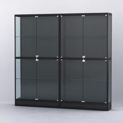 Витрина АЛПРО №4-2м-300-1 (задняя стенка - ДВП), Черный