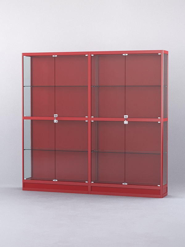 Витрина АЛПРО №4-2м-300-1 (задняя стенка - ДВП), Красный