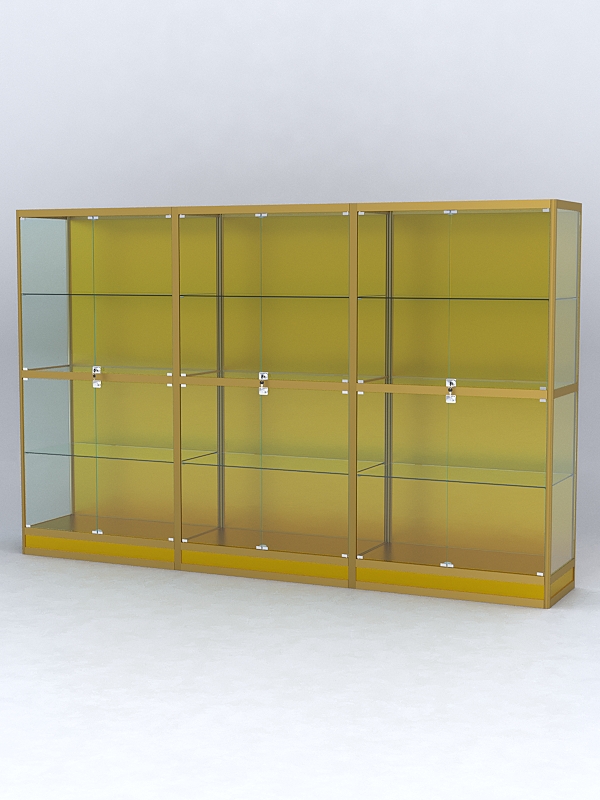 Витрина АЛПРО №4-3м-500-1 (задняя стенка - ДВП), Золотой