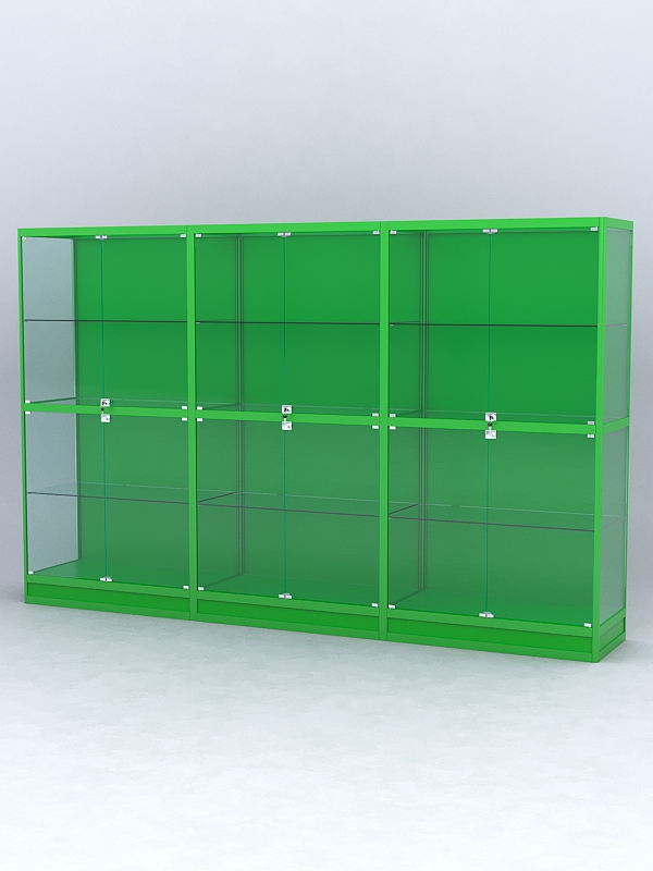 Витрина АЛПРО №4-3м-500-1 (задняя стенка - ДВП), Зеленый