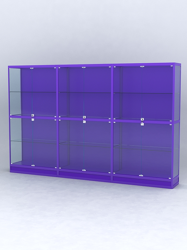 Витрина АЛПРО №4-3м-400-1 (задняя стенка - ДВП), Фиолетовый
