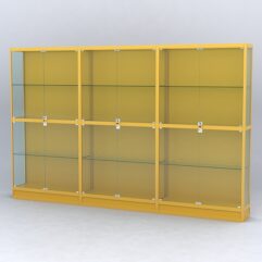 Витрина АЛПРО №4-3м-300-1 (задняя стенка - ДВП), Желтый