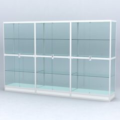 Витрина АЛПРО №4-3м-500-2 (задняя стенка - стекло), Белый