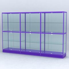 Витрина АЛПРО №4-3м-500-2 (задняя стенка - стекло), Фиолетовый