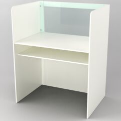 Лингафонная кабинка №3, Белый