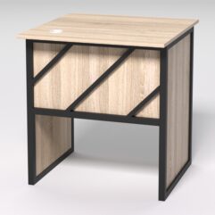 Стол приставной офисный С-01 СТРОНГ в стиле ЛОФТ декор №2, Дуб Сонома