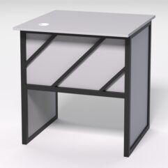 Стол приставной офисный С-01 СТРОНГ в стиле ЛОФТ декор №2, Серый