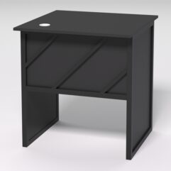 Стол приставной офисный С-01 СТРОНГ в стиле ЛОФТ декор №2, Черный