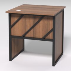 Стол приставной офисный С-01 СТРОНГ в стиле ЛОФТ декор №2, Орех