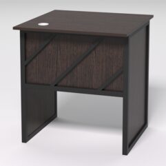 Стол приставной офисный С-01 СТРОНГ в стиле ЛОФТ декор №2, Дуб Венге