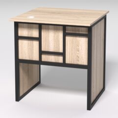 Стол приставной офисный С-01 СТРОНГ в стиле ЛОФТ декор №3, Дуб Сонома