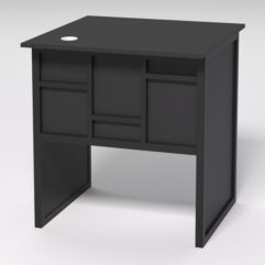 Стол приставной офисный С-01 СТРОНГ в стиле ЛОФТ декор №3, Черный