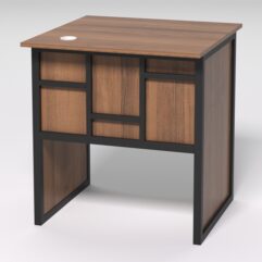 Стол приставной офисный С-01 СТРОНГ в стиле ЛОФТ декор №3, Орех