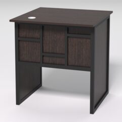 Стол приставной офисный С-01 СТРОНГ в стиле ЛОФТ декор №3, Дуб Венге