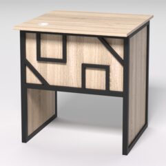 Стол приставной офисный С-01 СТРОНГ в стиле ЛОФТ декор №4, Дуб Сонома