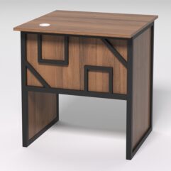 Стол приставной офисный С-01 СТРОНГ в стиле ЛОФТ декор №4, Орех