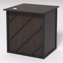 Стол приставной офисный С-01А СТРОНГ в стиле ЛОФТ декор №2, Дуб Венге