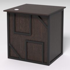 Стол приставной офисный С-01А СТРОНГ в стиле ЛОФТ декор №4, Дуб Венге