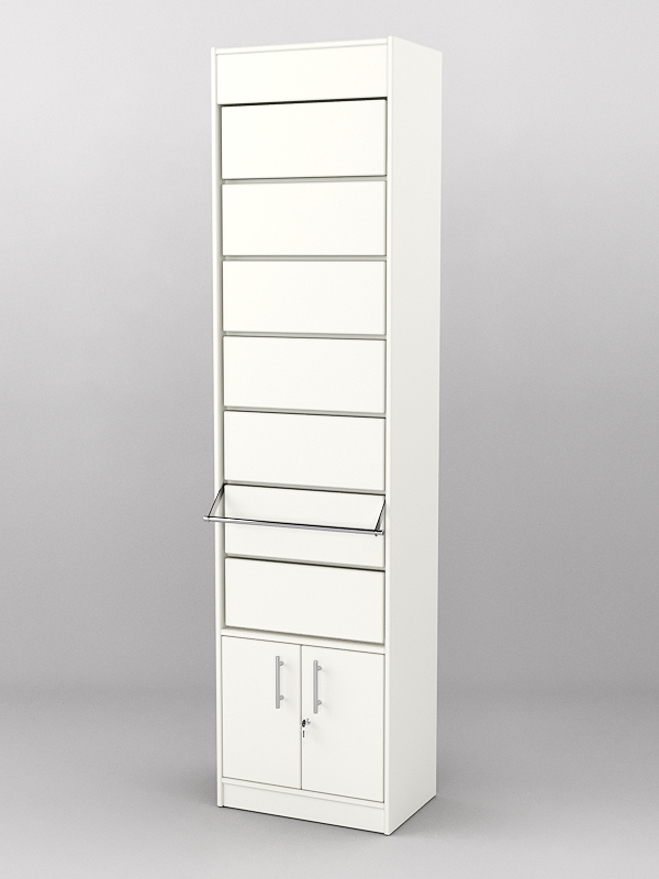 Табачный шкаф №5, Белый