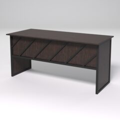 Стол рабочий офисный С-05 СТРОНГ в стиле ЛОФТ декор №2, Дуб Венге