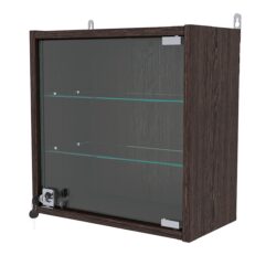 Витрина настенная МИНИ 40*40*20, Дуб Венге