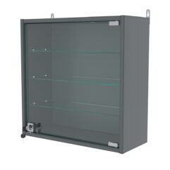 Витрина настенная МИНИ 50*50*20, Темно-Серый