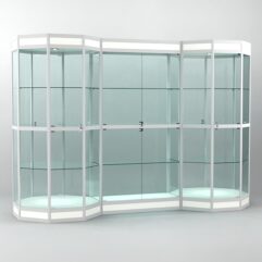 Витрина для кубков, наград, медалей и грамот ПОБЕДА №16В, Белый