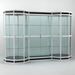 Витрина для кубков, наград, медалей и грамот ПОБЕДА №16В, Черный