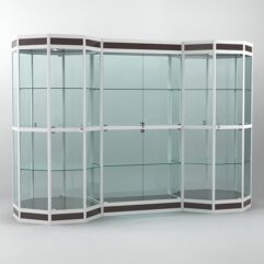 Витрина для кубков, наград, медалей и грамот ПОБЕДА №16В, Дуб Венге