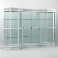 Витрина для кубков, наград, медалей и грамот ПОБЕДА №16В, Серый