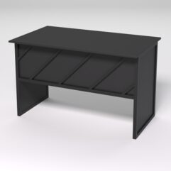 Стол для компьютера СК-31 СТРОНГ в стиле ЛОФТ декор №2, Черный