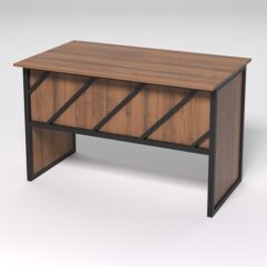 Стол для компьютера СК-31 СТРОНГ в стиле ЛОФТ декор №2, Орех