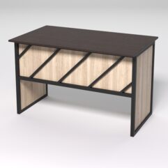 Стол для компьютера СК-31 СТРОНГ в стиле ЛОФТ декор №2, Дуб Венге и Дуб Сонома